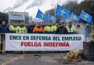 El Principáu esapaecíu mentes los trabayaores d'ENCE lluchen pol futuru