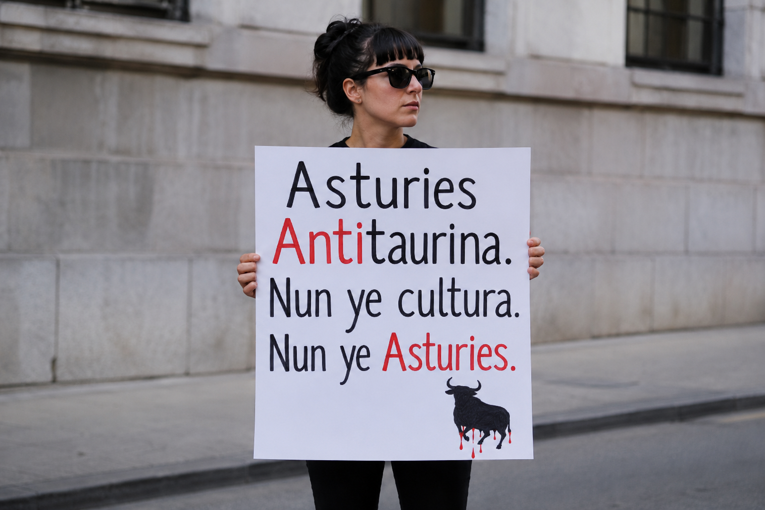 Andecha Astur sofita les movilizaciones antitaurines en Xixón