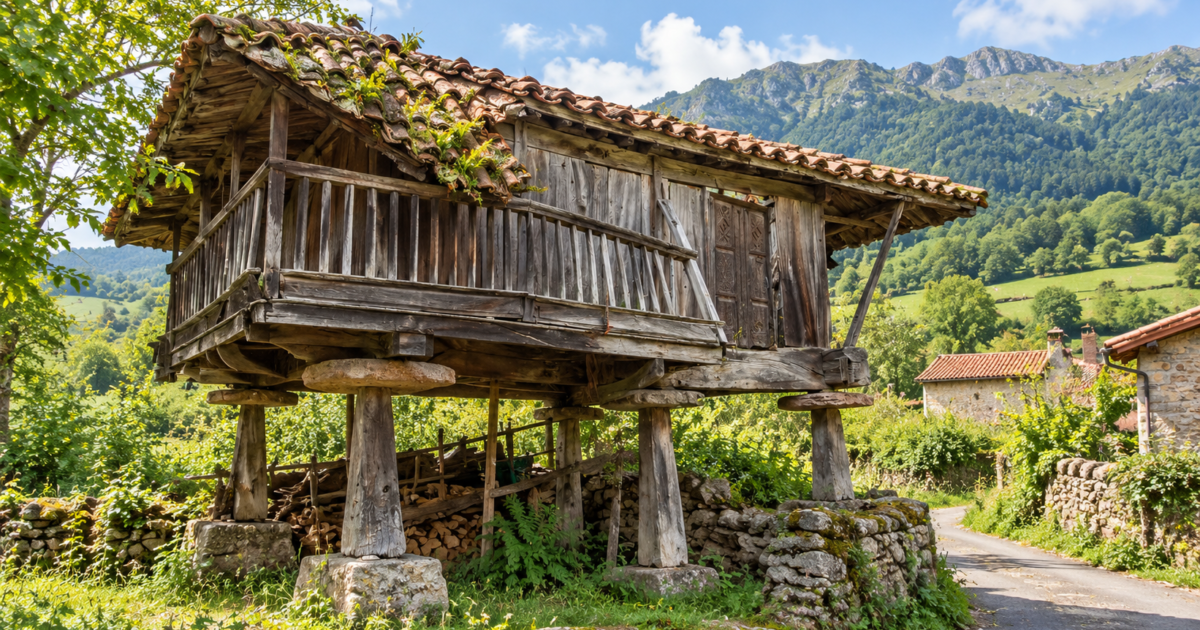 Horru asturianu tradicional, símbolu del padremuñu cultural d’Asturies